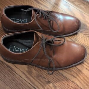 Classic Brown Leather Men's Shoes Size 8